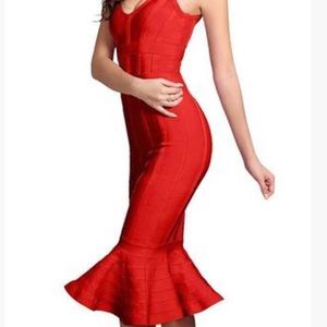 Frilled  Body-con Dress